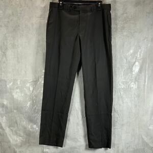 IZOD Men's Solid Black Regular Classic-Fit Suit Pants SZ 34X30